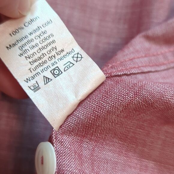 J Crew Shirt Mens Large Woven Long Sleeve Button Up Workshirt Pockets - Picture 7 of 8